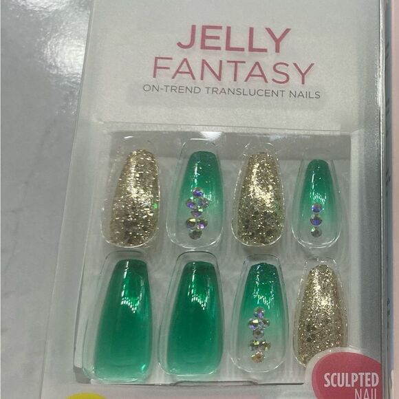 New Press-On Nails Bundle of 4 Holiday Gift Set Fake Nails Festive - Picture 3 of 6